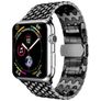 Mobigear Dragon Bracelet Acier Apple Watch Fermeture boucle déployante - 49/46/45/44 mm - Noir