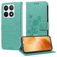 Mobigear Flowers Housse Xiaomi 14T Pro Etui Porte-Monnaie - Vert