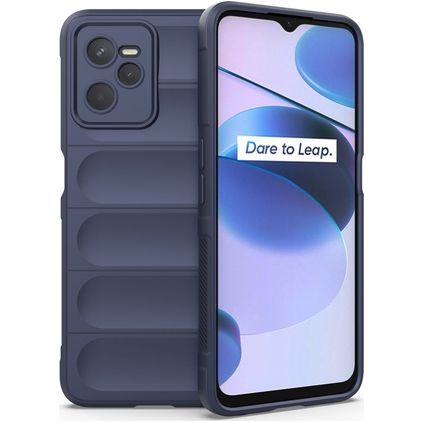 Mobigear Bumpy Coque Realme C35 Coque arrière en TPU Souple - Dark Blue