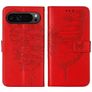 Mobigear Butterfly Housse Google Pixel 9 Pro Etui Porte-Monnaie - Rouge