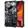 Mobigear Armor Stand Coque iPhone 13 Pro Coque arrière Rigide Anti-Chocs avec Support Amovible - Bleu Marin