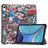 Mobigear Tri-Fold Coque iPad Mini 7 (2024) Etui - Graffiti