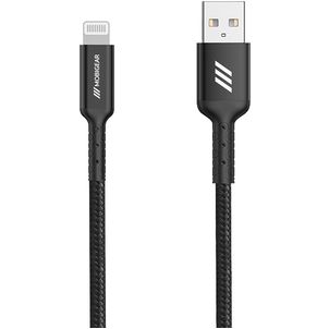 Mobigear Essentials - Double USB / USB-C Chargeur voiture Apple Lightning 1 mètre Power Delivery 48W - Noir