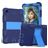 Mobigear ShieldStand Coque Samsung Galaxy Tab A7 Lite Coque arrière en Plastique rigide,Silicone + Support Amovible - Bleu