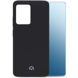 Mobilize Rubber Gelly Coque Xiaomi Redmi Note 12 Pro Coque arrière en TPU Souple - Matt Black