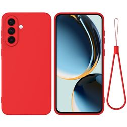 Mobigear Rubber Touch Coque Samsung Galaxy A57 Coque arrière en Silicone - Rouge