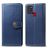 Mobigear Snap Button Housse Samsung Galaxy A21s Etui Porte-Monnaie - Bleu