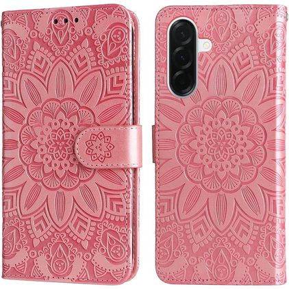 Mobigear Sunflower Housse Samsung Galaxy A37 Etui Porte-Monnaie - Rose doré