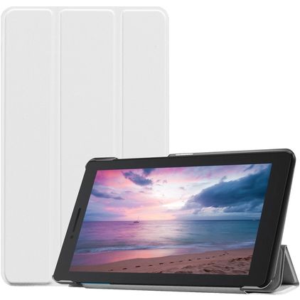 Mobigear Tri-Fold Coque Lenovo Tab E8 Etui - Blanc