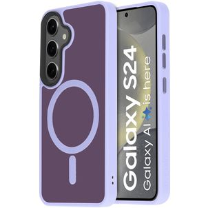 Mobiparts Hardcover Coque Samsung Galaxy S24 MagSafe Coque arrière Rigide - Satin Lila
