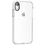 Mobigear Full Bumper Coque iPhone X Coque arrière Rigide Anti-Chocs - Transparent / Blanc