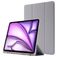 Mobigear Tri-Fold Gel Coque iPad Air 13 Pouces (2024) Etui en TPU,Similicuir + Porte-crayon - Gris