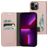 Mobiparts Classic Wallet Housse iPhone 13 Pro Max Etui Porte-Monnaie - Rose
