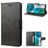 Mobigear Flowers Housse Motorola Moto G52 Etui Porte-Monnaie - Noir