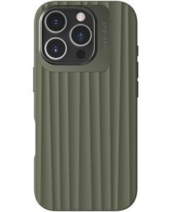 Nudient Bold Coque iPhone 16 Pro MagSafe Coque arrière Rigide - Olive Green
