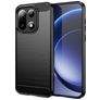 Mobigear Brushed Slim Coque OnePlus 15 Coque arrière en TPU Souple - Noir
