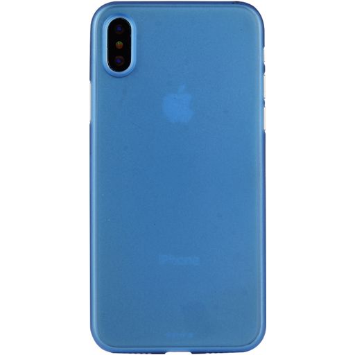 Mobigear Ultra Slim Coque iPhone XS Coque arrière Rigide Extra-fin - Bleu