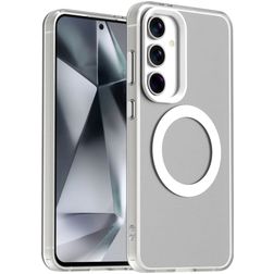 Mobigear Shockproof Coque Samsung Galaxy S24 FE MagSafe Coque arrière Rigide - Blanc