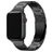 Mobigear Sydney Bracelet Titane pour Apple Watch Fermeture boucle déployante - 49/46/45/44 mm - Noir