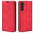 Mobigear Retro Slim Housse Samsung Galaxy A26 Etui Porte-Monnaie - Rouge