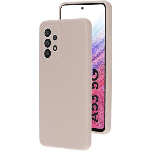Mobiparts Coque Samsung Galaxy A53 Coque arrière en Silicone - Soft Salmon