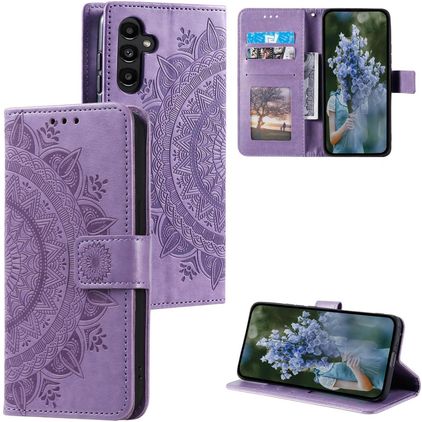 Mobigear Mandala Samsung Galaxy S25 FE Étui Portefeuille - Violet
