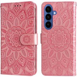 Mobigear Sunflower Housse Samsung Galaxy S26 Etui Porte-Monnaie - Rose doré
