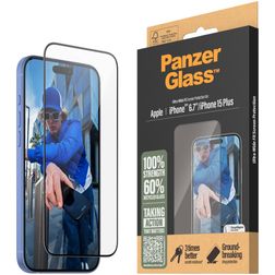 PanzerGlass Ultra-Wide Fit iPhone 16 Plus Verre trempé Protection d'écran - Compatible Coque