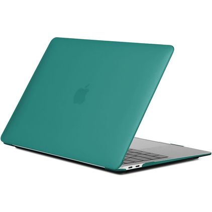 Mobigear Matte MacBook Air 13 Pouces (2018-2020) Coque - Vert foncé - Model A1932 / A2179 / A2337