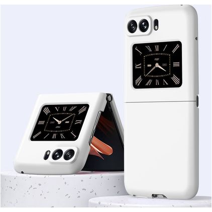 Mobigear Colors Motorola Razr (2022) Plastique rigide Coque arrière - Blanc