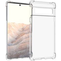 Mobigear Cushion Coque Transparente Google Pixel 6 Pro Coque arrière en TPU Souple Anti-Chocs - Transparent