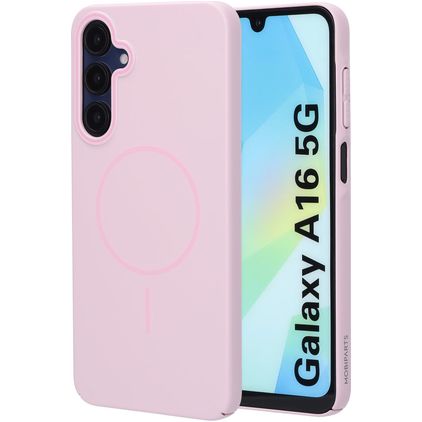 Mobiparts Slim Line Coque Samsung Galaxy A16 MagSafe Coque arrière Rigide - Blush Pink