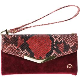 Mobilize Gelly Velvet Samsung Galaxy A42 Détachable 2in1 Pochette - Red Snake