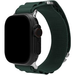 Mobilize Alpine Bracelet Nylon Apple Watch Fermeture boucle ardillon - 42/41/40/38 mm - Vert foncé