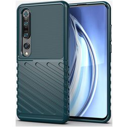 Mobigear Groove Coque Xiaomi Mi 10 Pro Coque arrière en TPU Souple - Vert