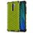 Mobigear Honeycomb Coque Xiaomi Redmi Note 8 Pro Coque arrière Rigide Anti-Chocs - Vert