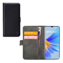 Mobilize Classic Gelly Wallet OPPO A17 Étui Portefeuille - Noir
