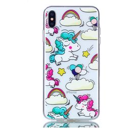 Mobigear Design iPhone XS Max TPU souple Coque arrière - Licorne
