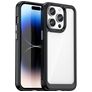 Mobigear Crystal Coque iPhone 15 Pro Coque arrière Rigide - Transparent / Noir