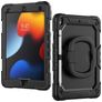 Mobilize Rotating Defender Coque iPad 7 (2019) Coque arrière en Plastique rigide,Silicone + Bandoulière + Support Amovible - Noir