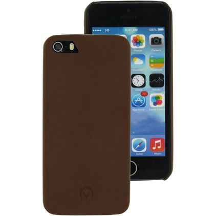 Mobilize Slim iPhone 5 Coque arrière Antichoc - Marron