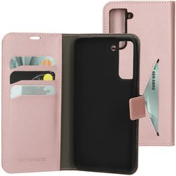 Mobiparts Classic Wallet Samsung Galaxy S21 FE Étui Portefeuille - Rose