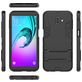 Mobigear Armor Stand Coque Samsung Galaxy J6 Plus Coque arrière Rigide Anti-Chocs avec Support Amovible - Noir