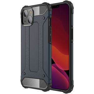 Mobigear Outdoor Coque iPhone 13 Mini Coque arrière Rigide Anti-Chocs - Bleu Marin