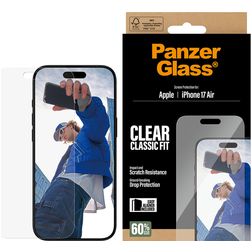 PanzerGlass Classic Fit iPhone Air Verre trempé Protection d'écran - Compatible coque