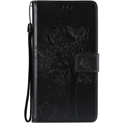 Mobigear Tree Samsung Galaxy S21 Étui Portefeuille - Noir