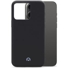 Mobilize Rubber Gelly Coque iPhone 15 Pro Max Coque arrière en TPU Souple - Matt Black