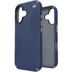 Speck Presidio2 Grip iPhone 16 Plastique rigide Coque arrière Antichoc - Coastal Blue