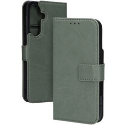 Mobiparts Classic Wallet Housse Samsung Galaxy A36 MagSafe Etui - Stone Green