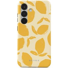Burga Tough Coque Samsung Galaxy S25 Coque arrière Rigide Anti-Chocs - Lemon Tart